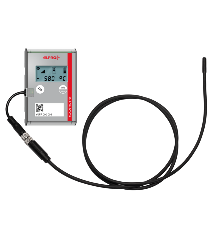 Pt100-Sonde für Kühl-/Gefrierschrank (M8-Stecker)